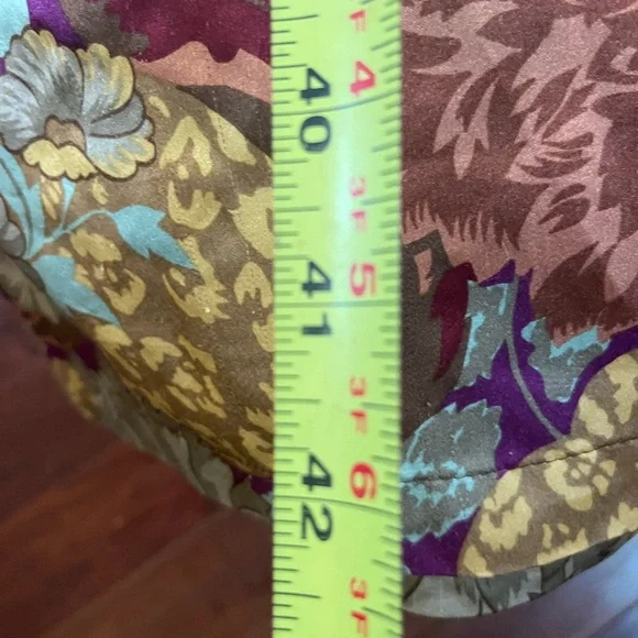 VTG Bloomcore 90s Silky Satin Kimono Festival Boho Balletcore Resortwear Robe - Picture 9 of 9